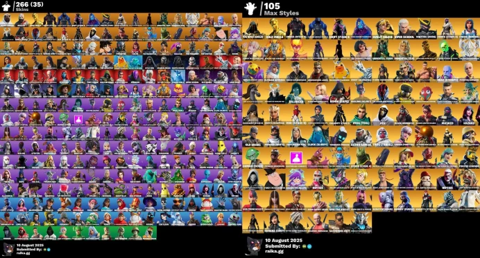 [PC/PSN/XBOX] 266 skins | Shady Doggo | Kratos | Gold Midas | Omega (stage 5) | Rust Bucket | Mimir | Laugh It Up	LKK529
