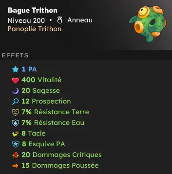 Brial Steamer 200 Opti Pvp/Koli double exo / dofus ocre stuff 12PA/6PM