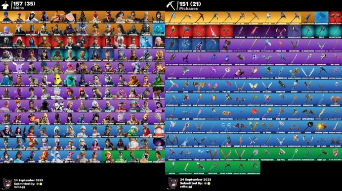 [PC/XBOX] 157 skins | OG STW | Leviathan Axe | Aura | Go Mufasa | Lara Croft | Candy Axe | Raven | Tony Stark	LKK536