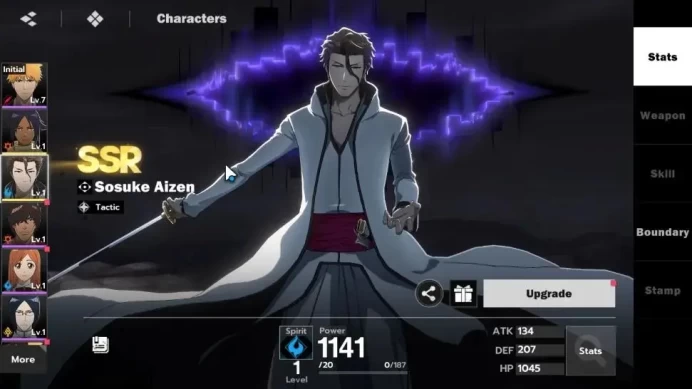 A PLUS EU |Fresh Starter LV 3|2 SSR Sosuke Aizen, Yoruichi Shihoin|8 SR|Chapter 1-6 Story|Take Email|BSR1112