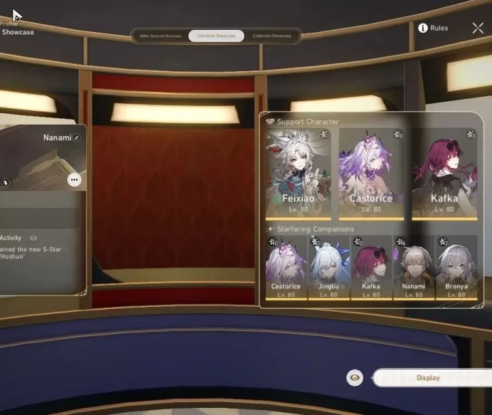 Asia|TL 69|11 Limited|[Castorice,Jingliu,Jing Yuan]+Sign,Robin E1,kafka,Huohuo,Sparkle,Etc|MC Male|Take Mail|Check SS(HSR7054)