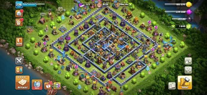 Town hall 18 Xp 236, cheap price , C6242