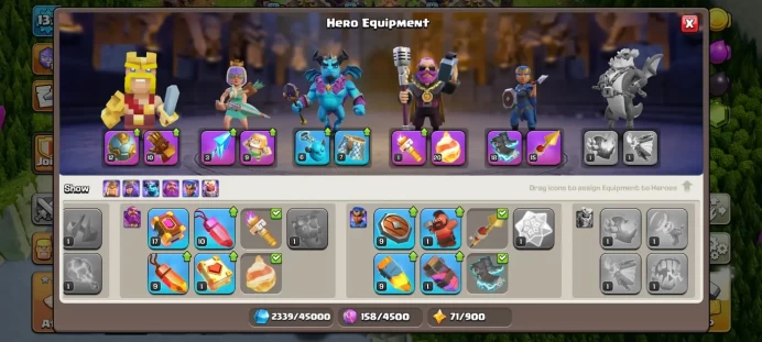 Town hall 15, 8 equipment epic,C6193