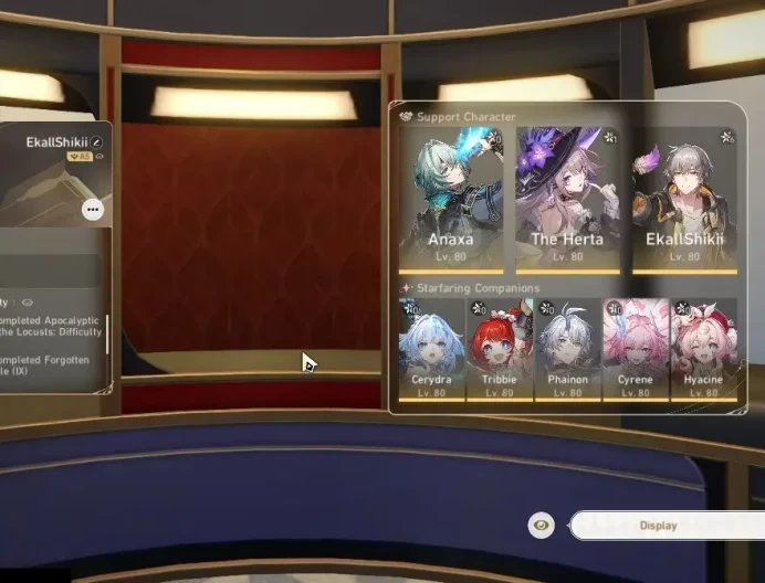 Asia|TL 70|2 PremTeam|13 Limited| [Phainon,Anaxa,YaoGuang,TheHertaE1]+Sign,Cerydra,Cyrene,Sparkle|MC Male|Take Mail|(HSR7065)
