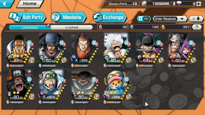 Global | 6 Ex  GLOBAL | ex 6 | Bosrsalino, Kuzan, gear five luffy, roronoa zorro, D teach, st. jay Saturn OPBR119B