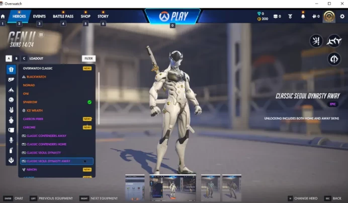 GENJI / CLASSIC SEOUL DYNASTY AWAY / Full Mail Access / see the picture / Please Read Description / JavonT