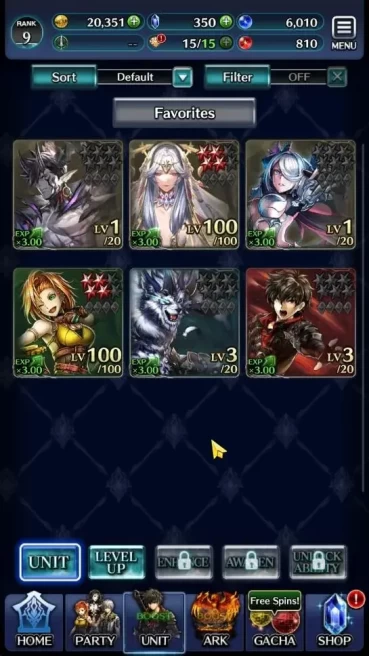 GLOBAL | Rank 9 | Top Tier Unit [DL Judecca-Samekh,Goddess Lilaha,GD Degrogue] | 9 SSR Ark |Code Only|LC1273