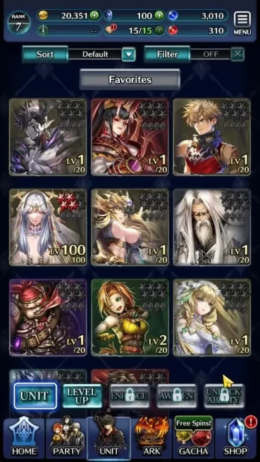 GLOBAL | Rank 7 | Top Tier Unit [DL Judecca-Samekh,Goddess Lilaha,AoG Labyreth,KoG Mauna] | 1 UR & 10 SSR Ark |Code Only|LC1272