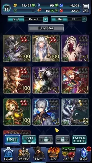 GLOBAL|Rank 11|Top Tier Unit [Demon Lord Judecca-Samekh,Goddess Lilaha,Great Hero Adel]|8 SSR Ark|Code Only|LC1269
