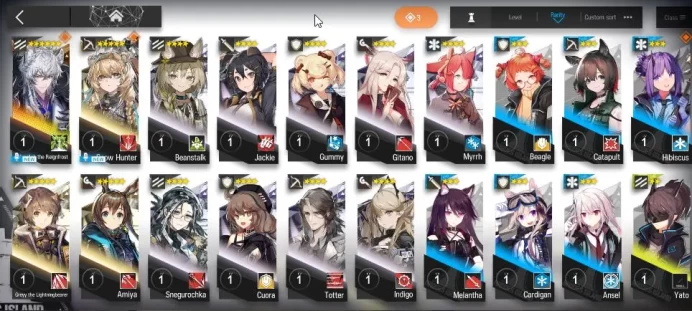 Lv 1 | 22 Operator | 1 Limited | [SilverAsh the Reignfrost] | Chapter 0-2 | Check SS |(AK1378)