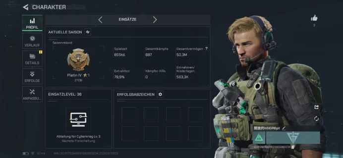 DF111 TOP ACCOUNT DELTA FORCE 36 LVL 50 M 687 OPERATIONS PC & MOBILE