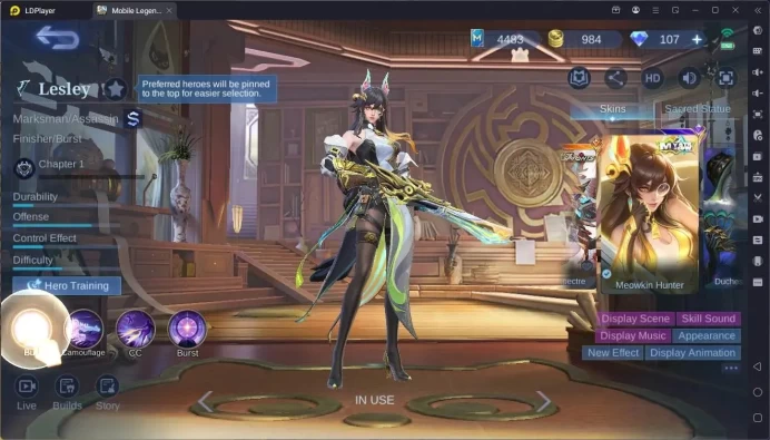 Global|Hero 117|Skin 217|KOF Karina|Transformers Roger|Sanrio Floryn|Prime Granger|Meowkin Julian  etc| More Check SS ML1940B