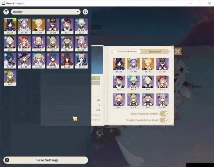 ASIA|AR 25|Starter|1Limited+16(*4Character)|Clorinde|Low Explore Map|Mc Male|TakeMail|CheckSS(GI6449)
