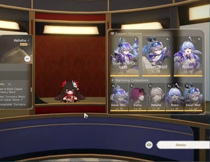 Asia|TL 55|5 Limited|[SW 999]+Sign,Robin,Kafka,Silver Wolf,Argenti|MC Female|TakeMail|CheckSS(HSR7070)