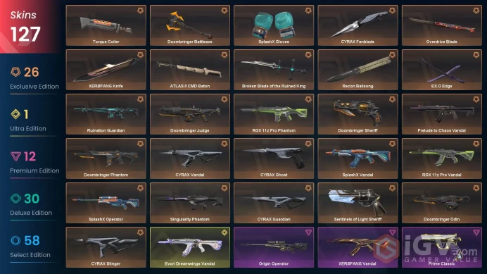 [EU] 94575 VP Spent 127 Skins Full Access