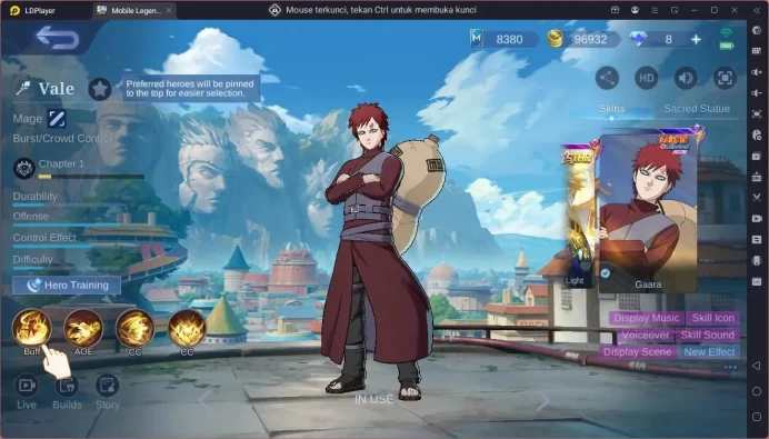 Global|Hero 125|Skin 221|Renowned|CC Natalia|9th Fanny|Naruto Vale|Meowkin Julian|Spongebob Cyclops|More Check SS ML1941B