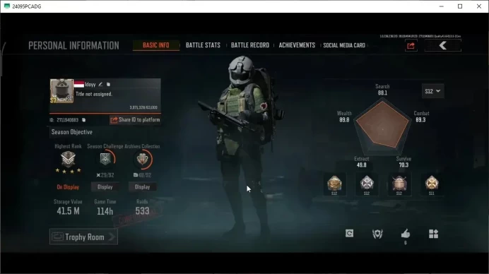 MOBILE|Lv30|SV 41M|CV 14M|SS AKM,Glacial AK-74N,DS ACE31,Ceremonial MCX,P M110,Secret RPK-16|CN OFF|Infinite|Check SS(AB3186)