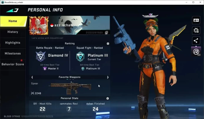 ASIA|1 ETERNAL[Desert Eagle-Scorpius]|1 COLLAB[Kar98k-7DS]|1 ULTRA[ETHAN-Raid Mask]|6 Legendary|NetEase(BLS4460)