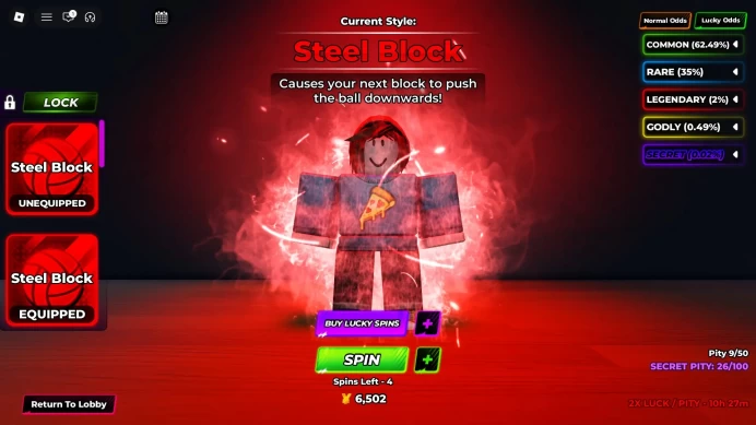 ROBLOX1704//ACCOUNT WITH  Kazana + Kisuki + Steel Block (24 Lucky Spin Style) 15 Level NO EMAIL!