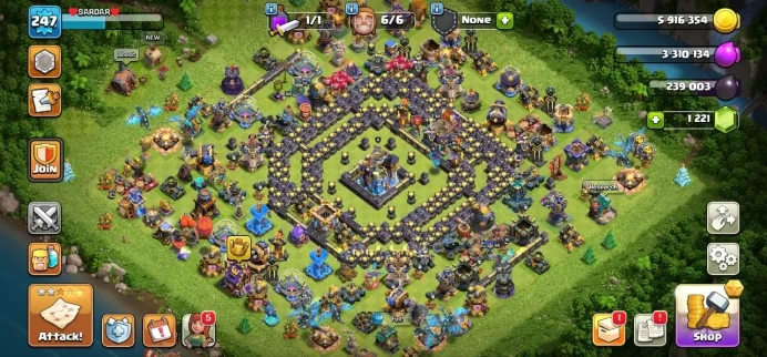 TH 18 Max, Defense Max, Wall Max, Hero Max, { 7 Equipment Epic - 4 Lv 27, Magic Items, Builder Hall Full Max
