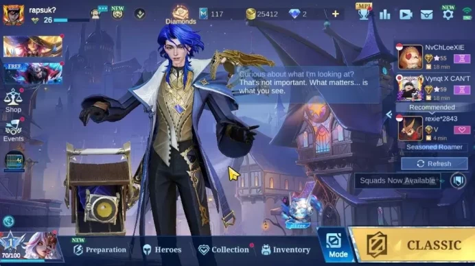 Hero 61|Skin 76|High Immo 100|LB Granger,Fanny[Valentine,PACE],Naruto Vale,Myst Lesley,3 DT,1 SABER|TakeMail|CheckSS(MLBB2216)