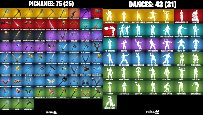 [PC/XBOX] 74 skins | OG STW | Travis Scott | Leviathan Axe | Aura | Ghoul Trooper | Tony Stark | Siren	LKK284
