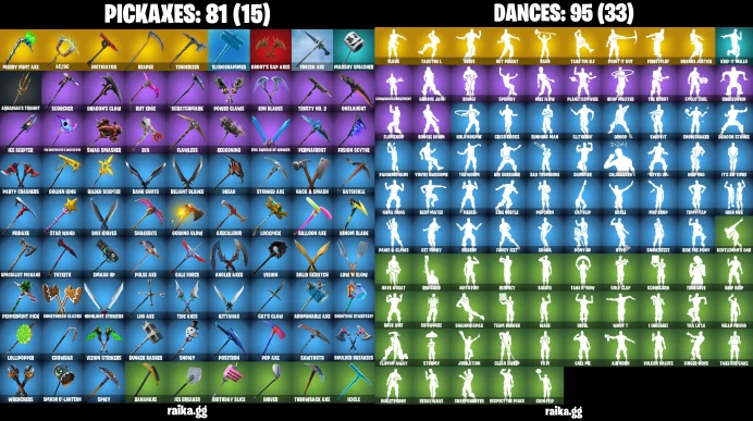 PC/XBOX 105 Skins | Black Knight l Merry Mint Axe The Reaper | Blue Squire | Royale Knight | Floss LKK302