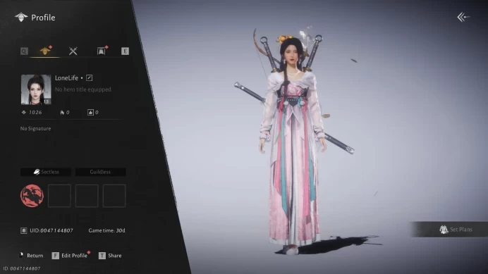 WWM34//Legend Infernal Twinblades Female 15LVL Pre-registration rewards Epic Games
