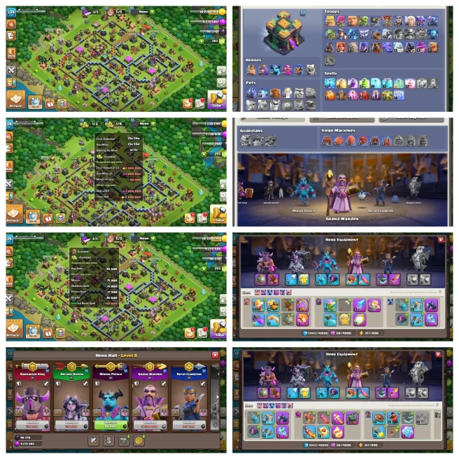 M37【4 Hero Max】15 Epic Equipment Max▰Left Some Troops & Building▰2 Dragon Statue▰Full Magic Item