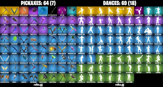 [PC] 99 skins | OG STW | Travis Scott | The Reaper | Take The L | Elite Agent | Lara Croft | Raven	LKK308