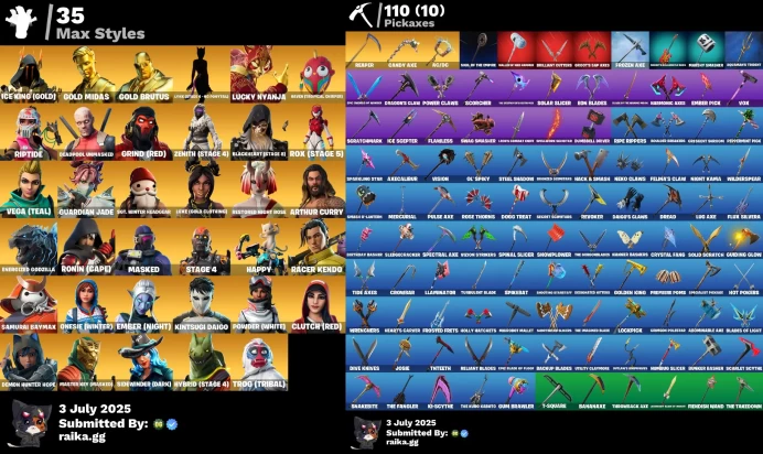 [PC/PSN] 90 skins | Black Knight | Sparkle Specialist | Blue Squire | Royale Knight | Mako | Floss | Jules | Candy Axe | Peely LKK453 