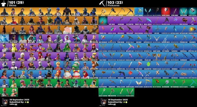 [PC/NINTENDO] 101 skins | Black Knight | Sparkle Specialist | The Reaper | Blue Squire | Royale Knight | Floss	LKK484
