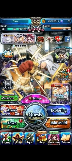 Global|Rank 81|20 Ascend+4 TW|[Roy,Saitama,Kamijo,Hajime]+TW,S Miyu,2X Fen,Luvia&Rin,Hazuki,Himura,Chloe,Etc|Lpot 272|(GS2555)