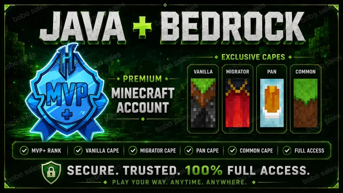 (Vanilla + Migrator Cape. Hypixel MVP+) Account from 17-Feb-2023. Microsoft account with mail.