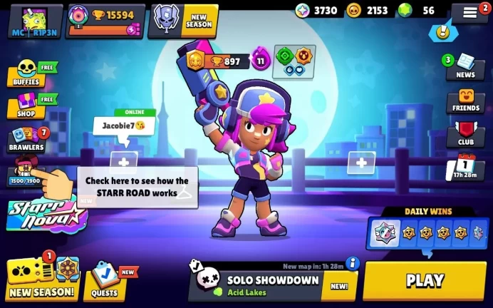 BS869//15000 Trophies, 69 brawlers, 1 pcs in stock