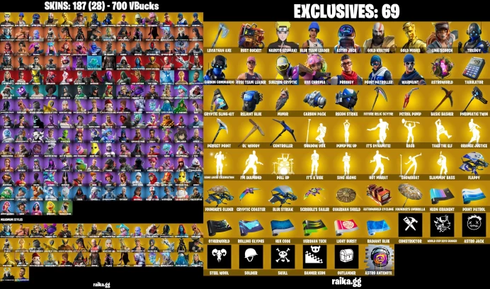 [PC/XBOX] 187 skins | OG STW | Leviathan Axe | Tony Stark | Poison Ivy | The Joker | Omega | Galaxia	LKK293