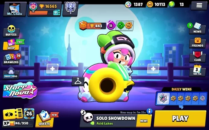 BS870//75 brawlers, 140 skins, 27k Trophies