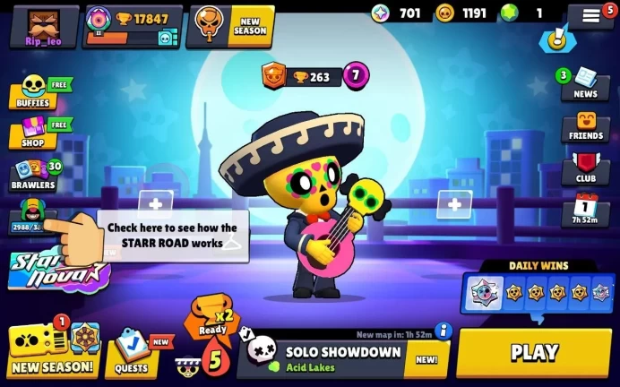 BS871//17k Trophies, 54 brawlers, 3 legions, 1 11 strength + 1 hyper, 40 skins