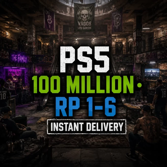 PS5 | Modded Account | 100M Total Assets | 24M Pure Cash | RP 1-6 | 24/7 Support | GCLD1136