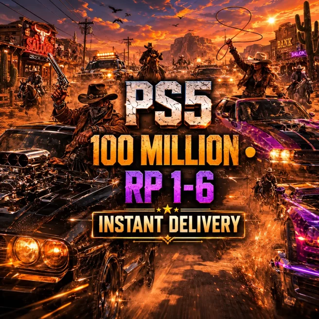 PS5 | Modded Account | 100M Total Assets | 24M Pure Cash | RP 1-6 | 24/7 Support | GCLD1139