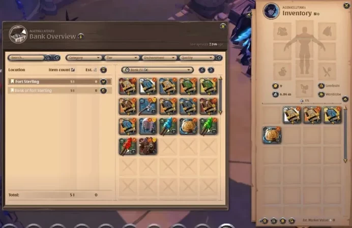 ASIA| 1,6M Total Fame - 6,86 Silver |T6 Ore Miner - T6 Great Fire Staff Build|SwiftClaw Skins Miststalker|Take Email|AO835