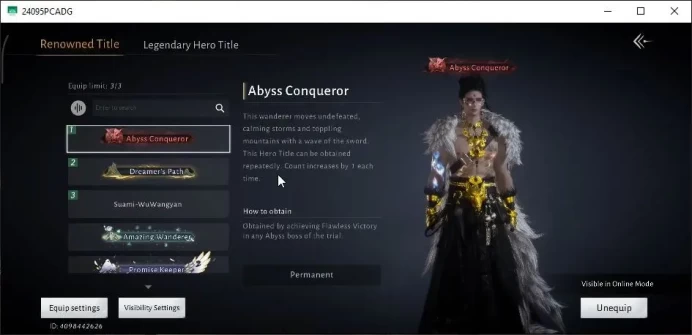 GLOBAL|Lv 90|GS 26K|Abyss Conq|Dominant Breath,Leap Of Tumult|Many Skin Weapon|Snow Oath|100% Oddty|Male MC|Netease(WWM1073)