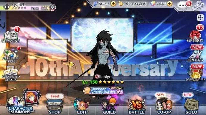 [GLOBAL]51K Orb|TYBW26[Bambietta,Meninas,Liltotto],10th Anniv[Rukia,Ichigo],2 Renewed,Etc|8K PremTic+6,6K AccTic|KlabID(BBS2537)