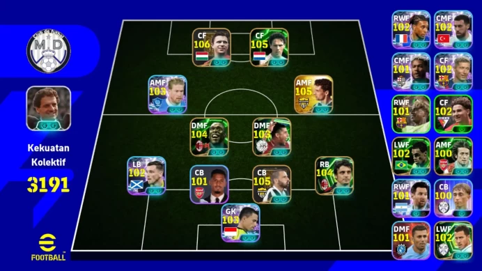 Android|Pw 3191|Puskas Epic db|Baggio Epic db|Seedorf Epic db | Chielini Epic db|Emil Audero Showtime|Oddo Epic db |2026|EFB605B