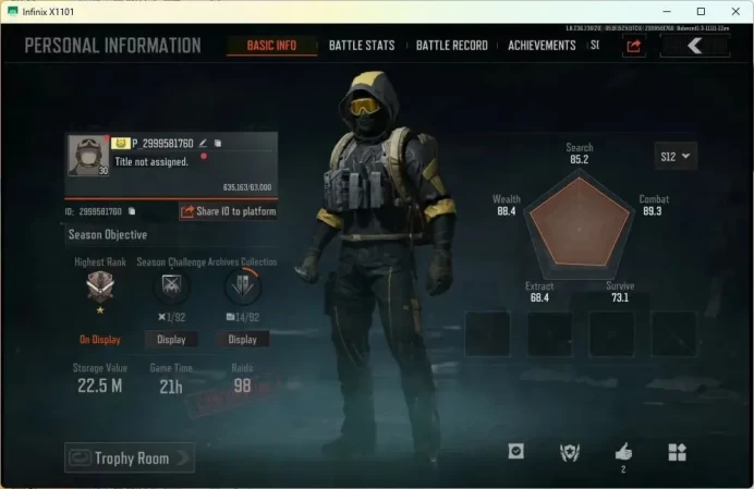 Mobile | | LV 30 | SV 22.5 M | CV 19.2 M | Symphony AR57, Lava AUG, Royal Guard skin | more | more detail Check SS (AB135B)