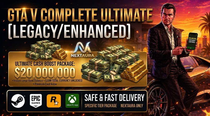 20M Pure Cash | GTA Online | Steam/Epic/Rockstar [Legacy/Enhanced] [Not Full game Account] Money Boost | PC
