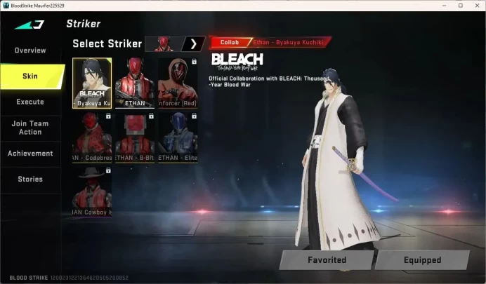 ASIA | 2 BLEACH: Byakuya,Ethan | ULTRA: QBZ95 | 1 LEGENDARY Gun |More Check SS BS876B