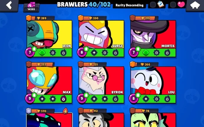 BS884//14000 Trophies, 40 Brawlers