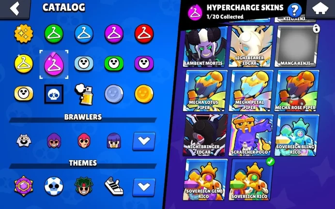BS886//Trophies 18k, Brawlers 77, 7 legions, 13 11 strength + 13 hyper, 21k blings, 100 skins, TAG - #GYL9V9GLV, Gems 70, Coins 12,000, Blings 2