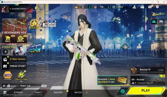 ASIA |Collab AK47 (7DS), BLEACH Byakuya Kuchiki|Ultra M4A1 Radioactive|More Check SS BS883B